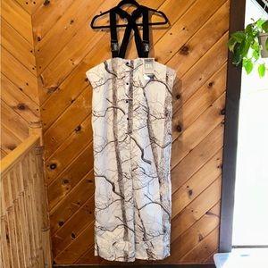 NWT Huntworth Mens snow camo microfiber hunting bibs XXL (2XL)